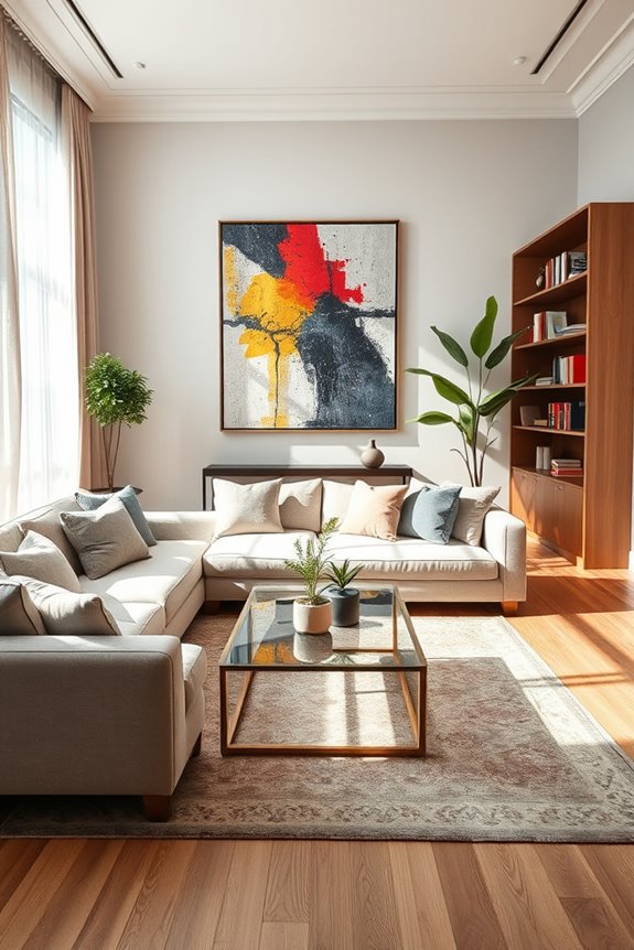 vibrant modern art integration