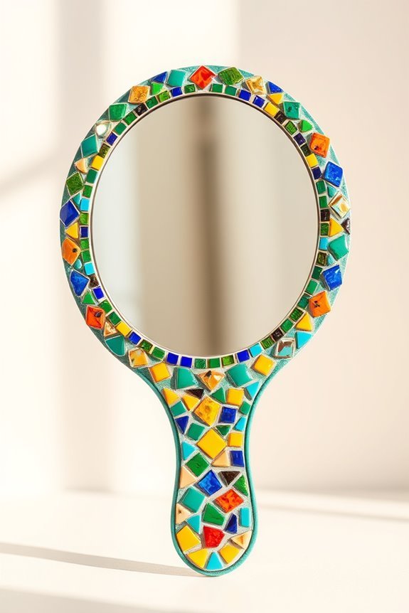 vibrant mosaic mirror project