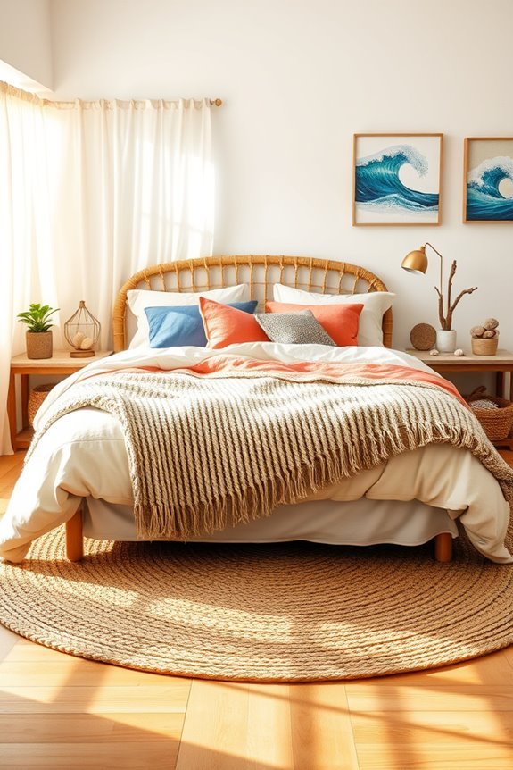vibrant multicolored bedding layers