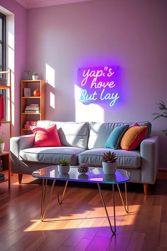 vibrant neon signs energize