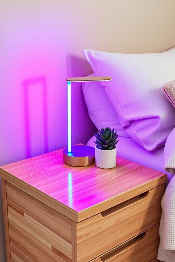 vibrant neon table lamps