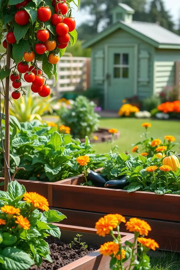 vibrant organic vegetable gardening