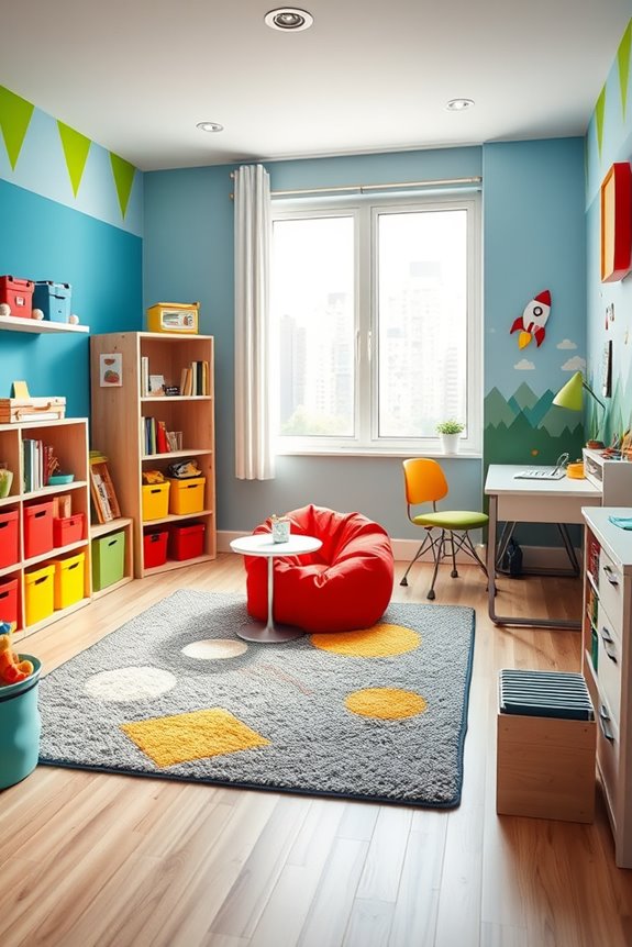 vibrant organized playful space