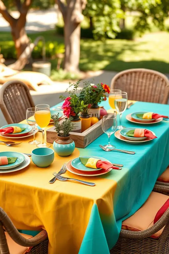 vibrant outdoor dining essentials