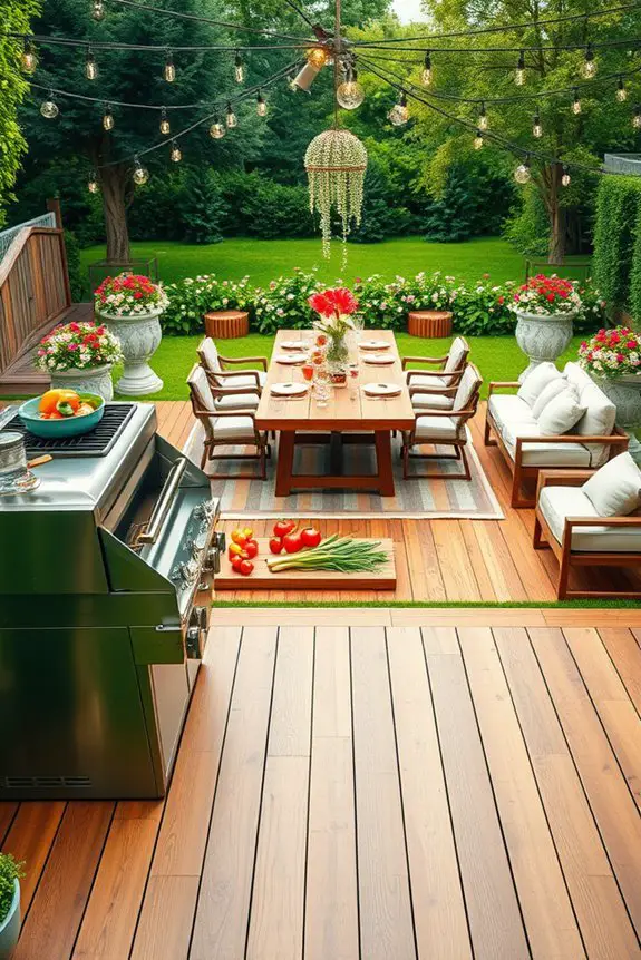 vibrant outdoor gathering layout
