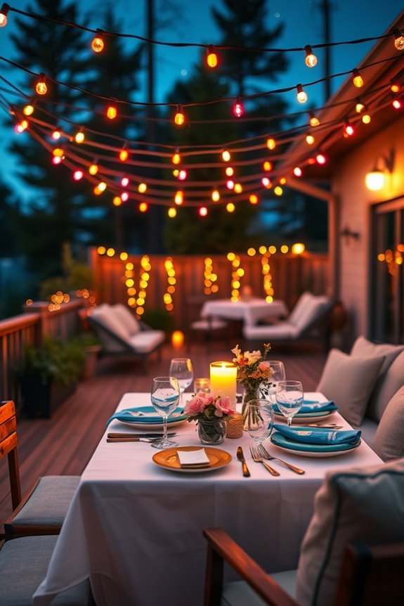 vibrant outdoor mood lighting