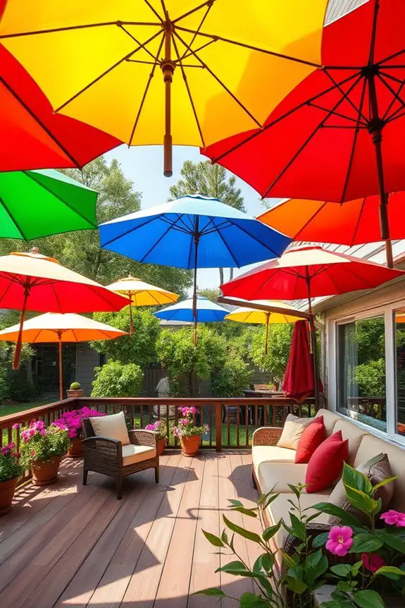 vibrant outdoor relaxation space