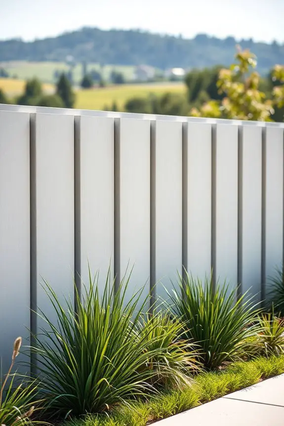vibrant painted concrete fences