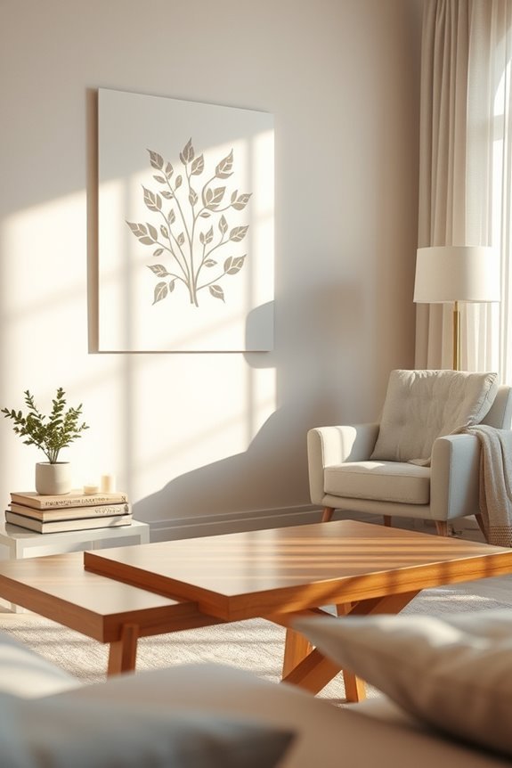 vibrant paper stencil decor