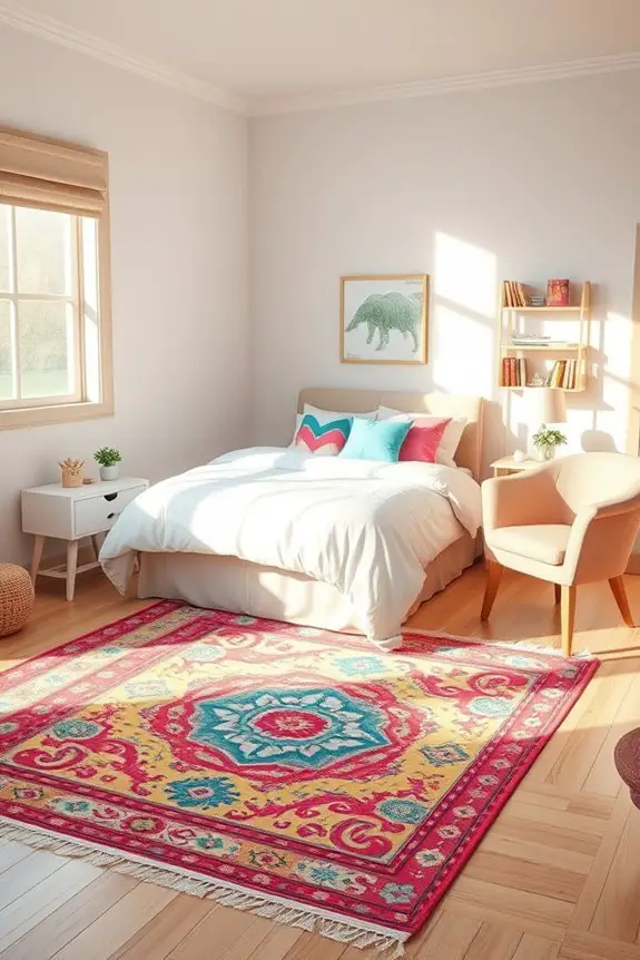 vibrant patterned area rugs