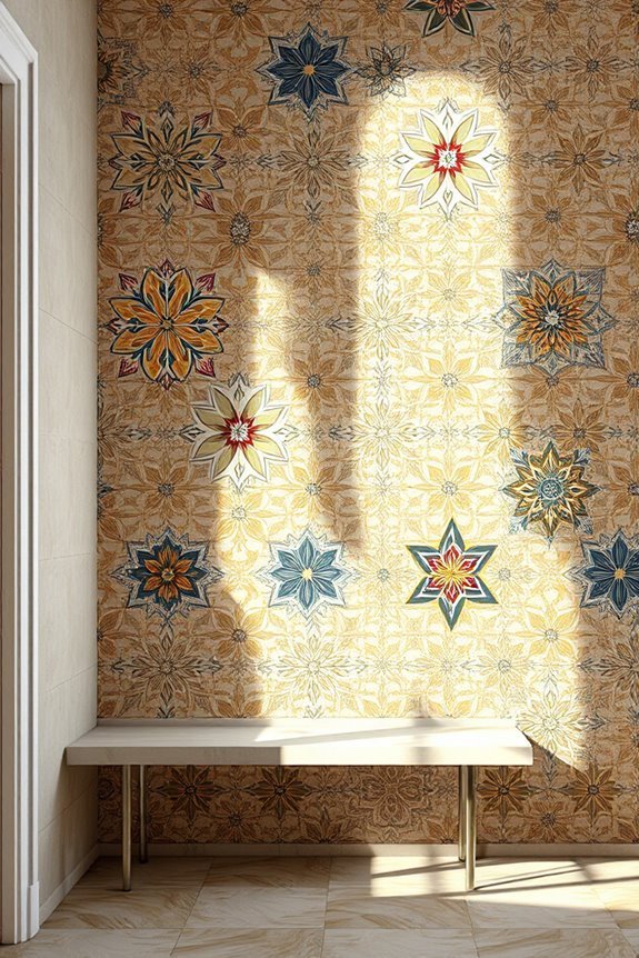 vibrant patterned ceramic tiles