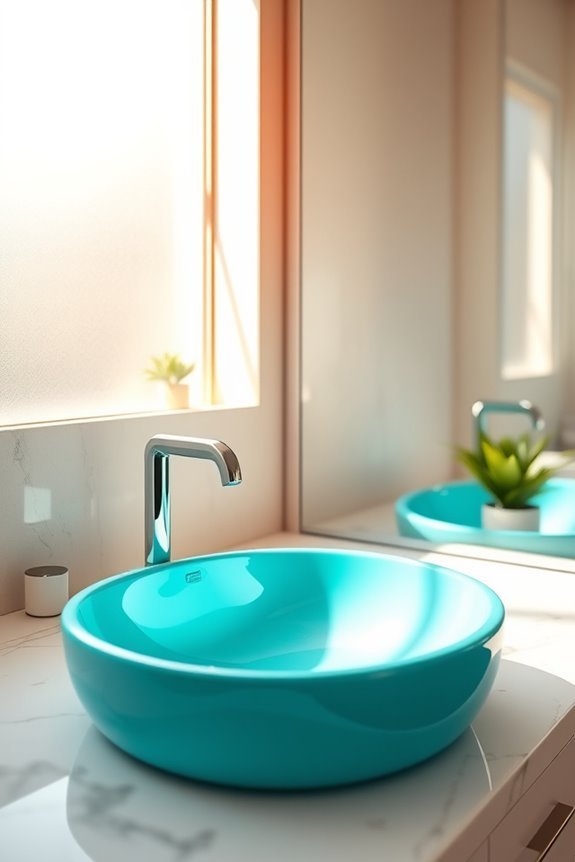 vibrant personalized bathroom sinks