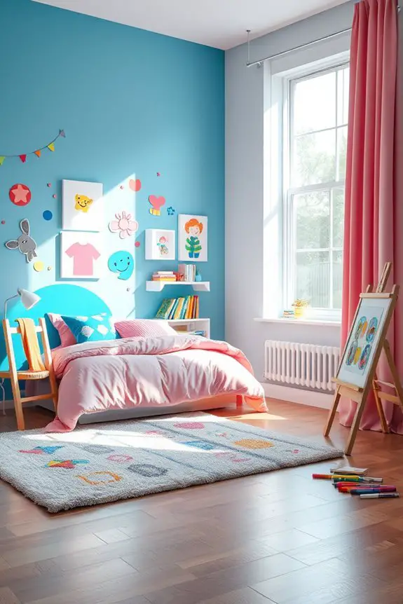 vibrant personalized children s wall art