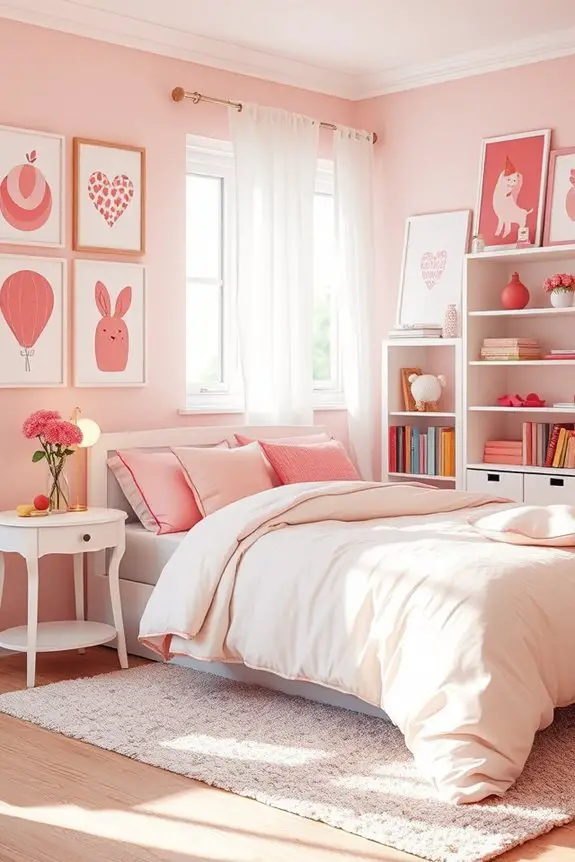 vibrant pink art prints