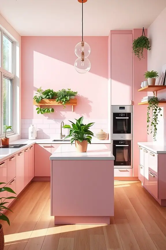 vibrant plants enhance kitchens