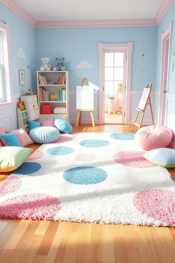 vibrant playful area rugs