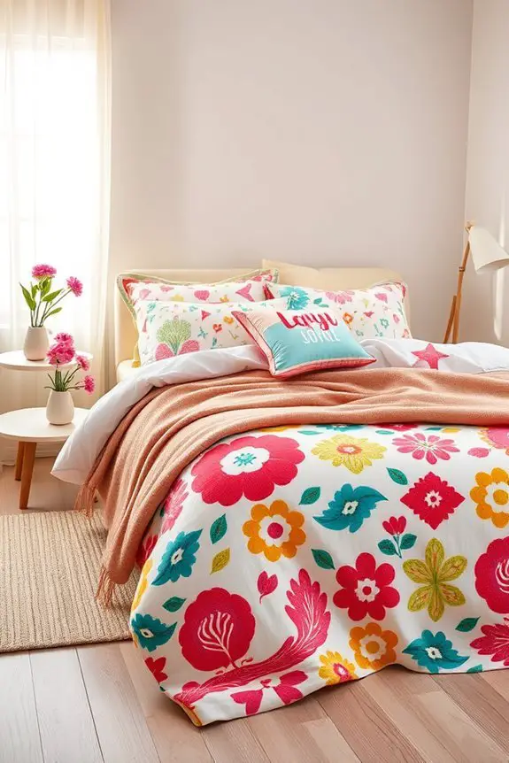 vibrant playful bedding designs