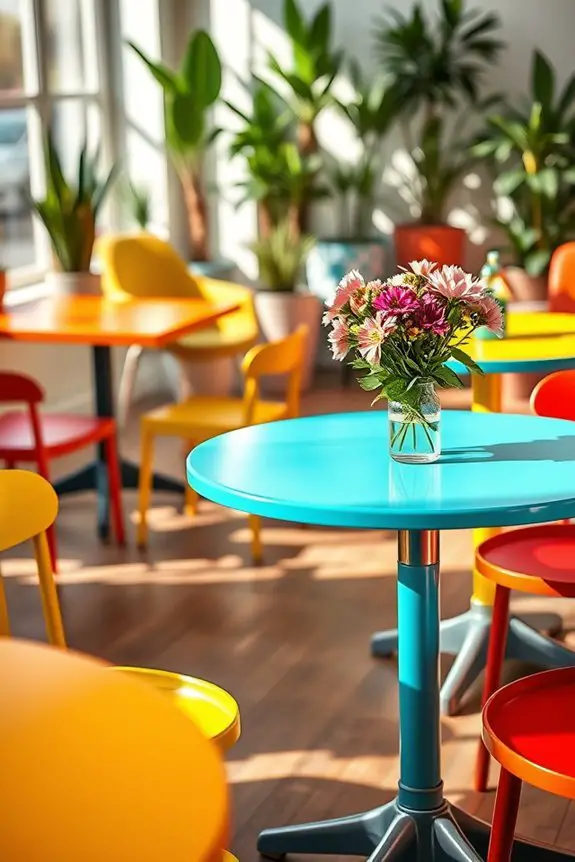 vibrant playful cafe atmosphere