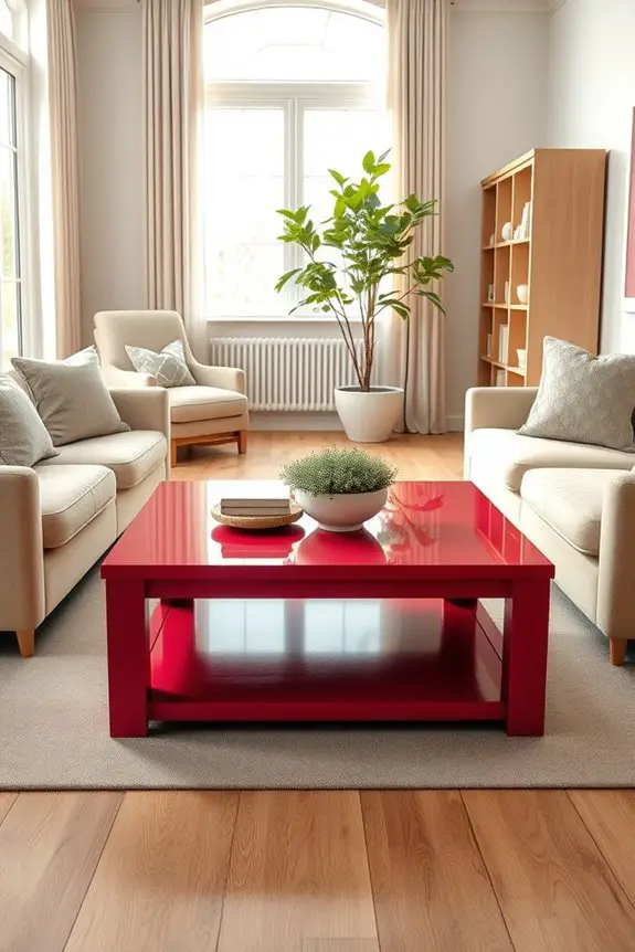 vibrant playful furniture accents