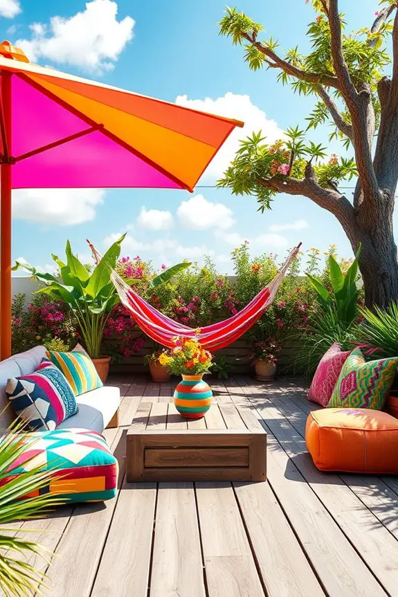 vibrant playful outdoor retreat