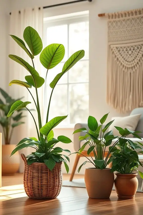 vibrant potted plants oasis