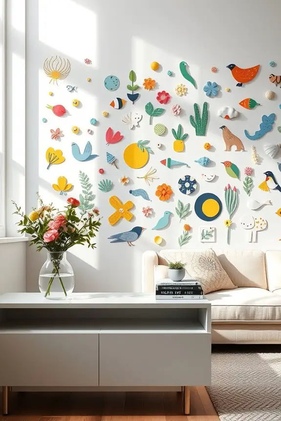 vibrant removable wall decor