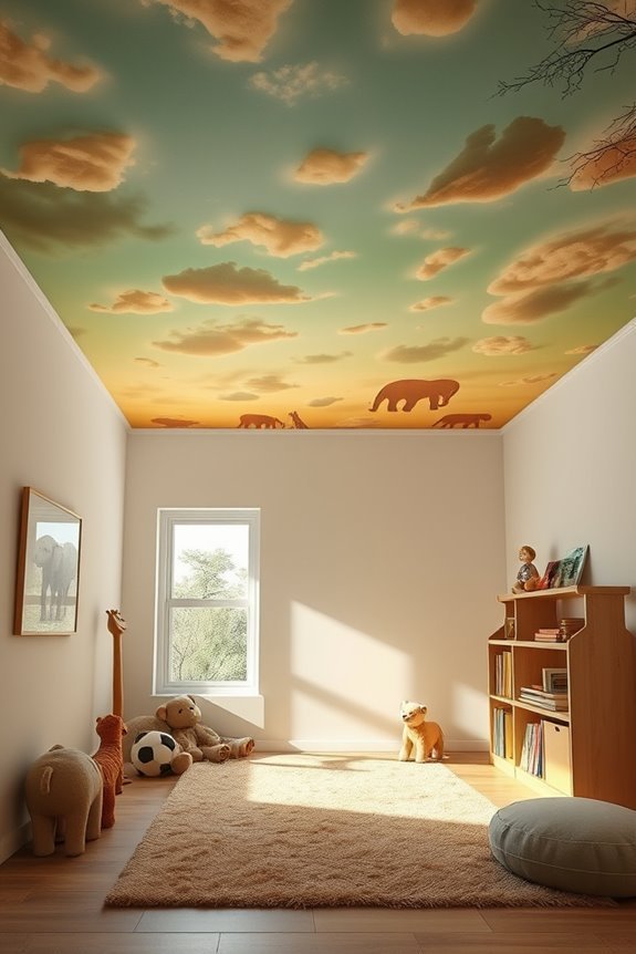 vibrant safari animal decor