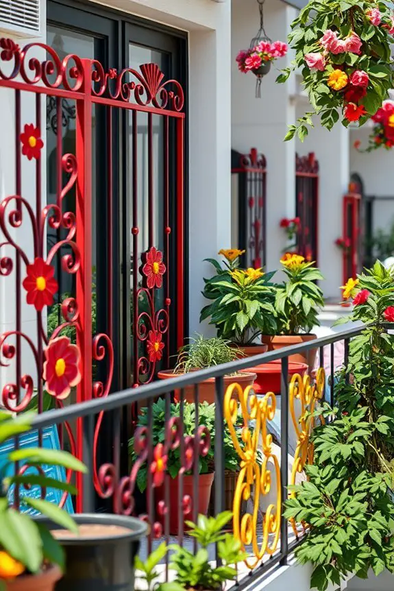 vibrant safe balcony grills