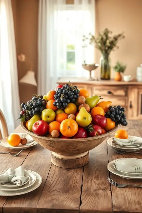 vibrant seasonal fruit displays