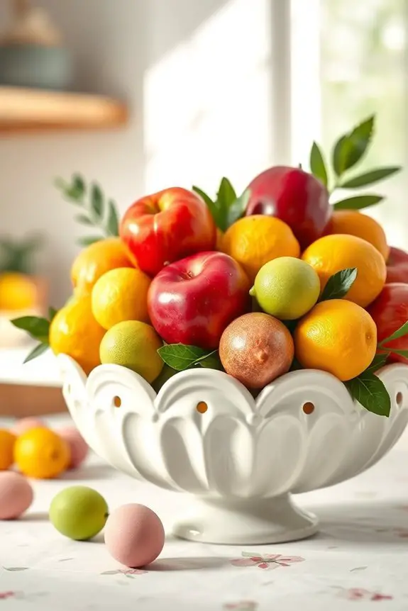 vibrant seasonal fruit displays