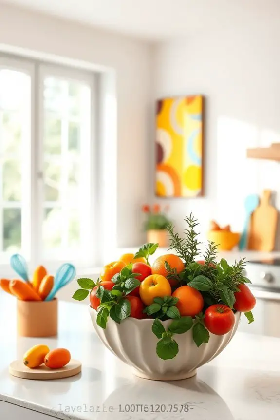 vibrant seasonal kitchen decor