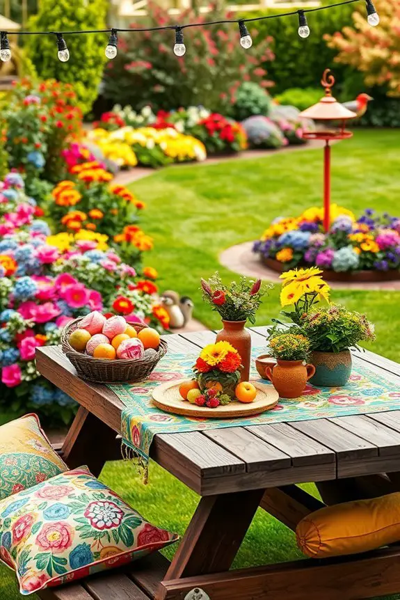 vibrant seasonal outdoor decor