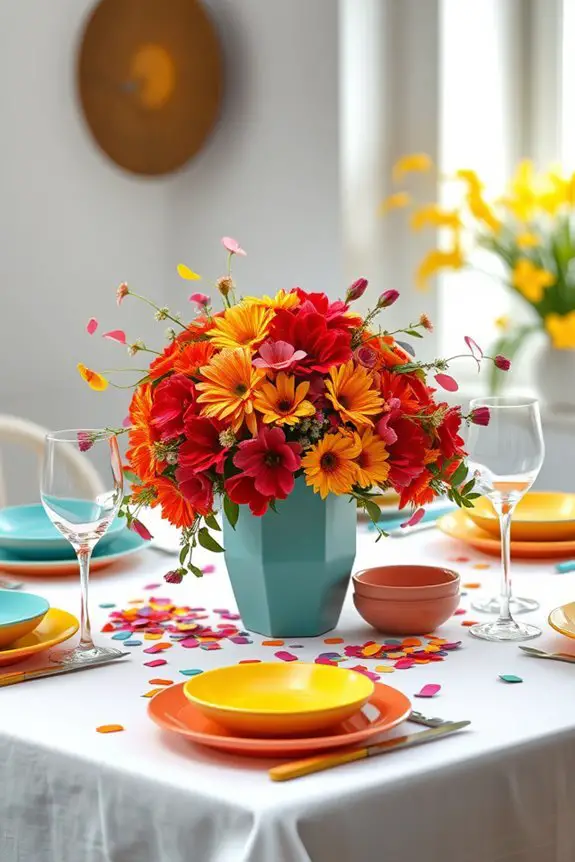 vibrant seasonal table settings