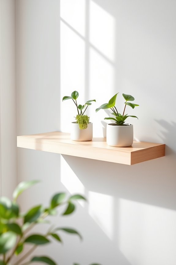 vibrant shelf plant arrangement