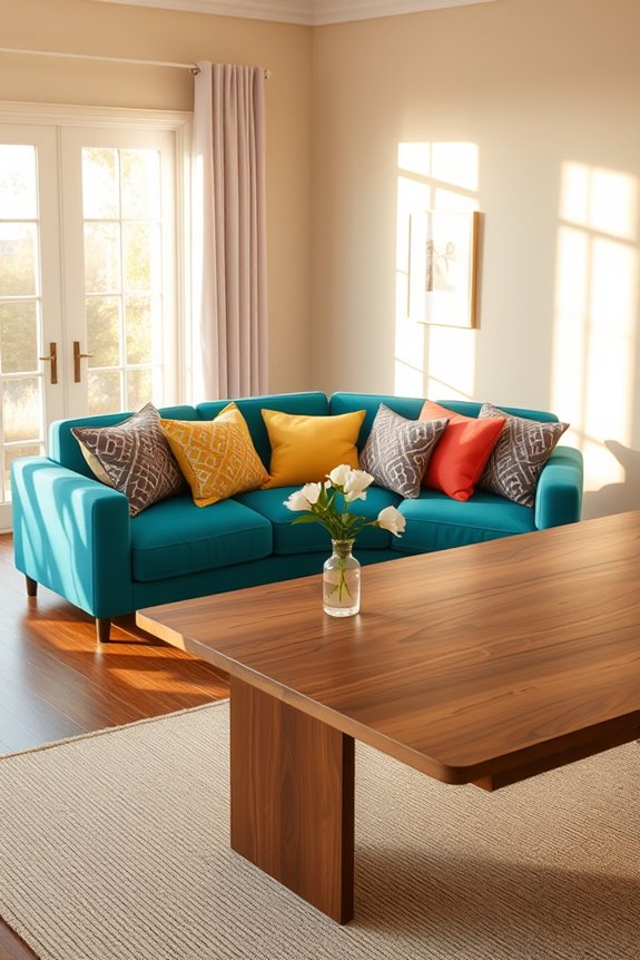 vibrant sofas for transformation