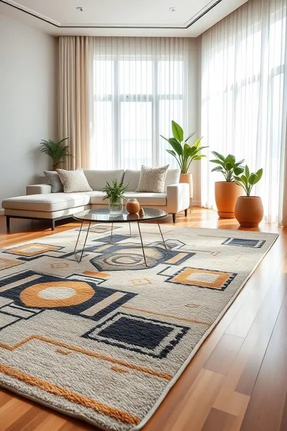 vibrant statement rugs enhance decor