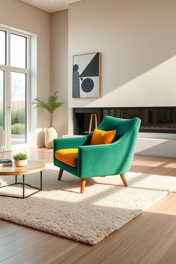 vibrant stylish accent chairs