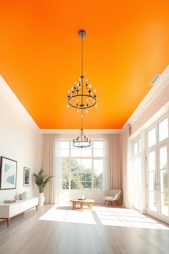 vibrant tangerine energizes spaces