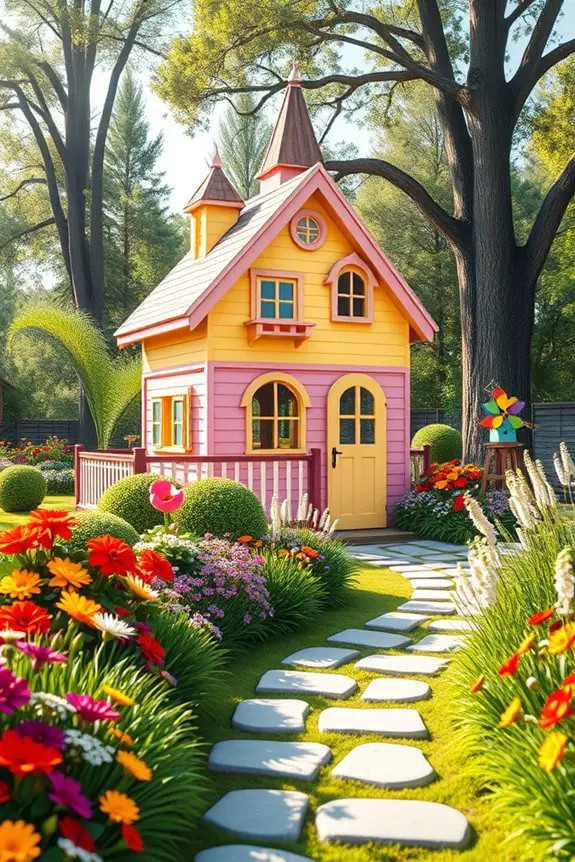 vibrant themed playhouse retreat