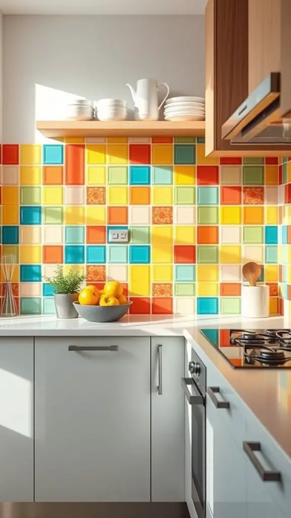 vibrant tiles energize kitchens