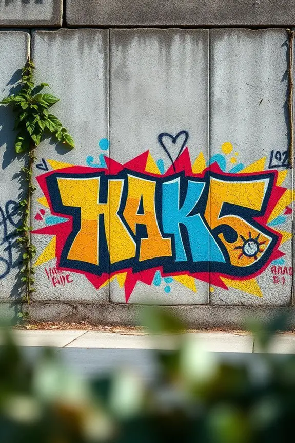 vibrant urban expression murals