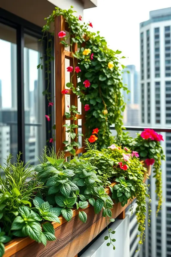 vibrant urban vertical gardening