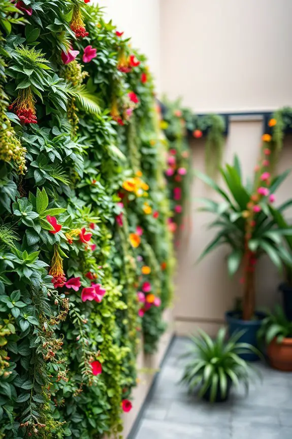 vibrant vertical garden oasis
