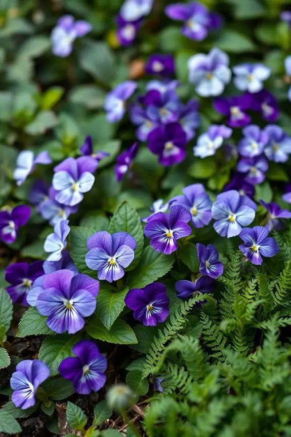 vibrant violets enhance gardens