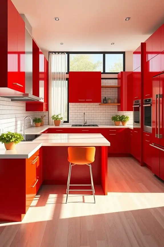 vibrant warmth in kitchens