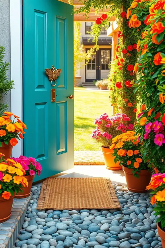 vibrant welcoming entryway colors