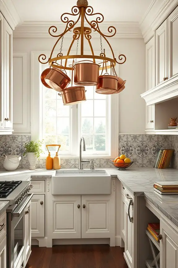 victorian stylish pot racks