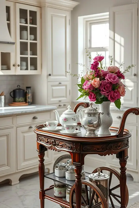 victorian tea station elegance