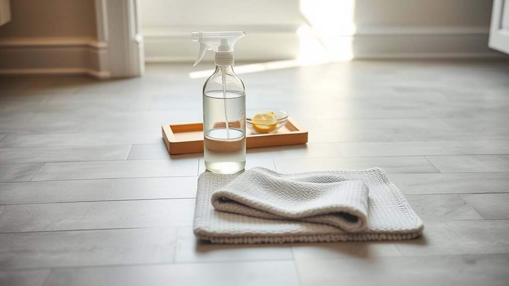 vinegar safe for glazed tiles