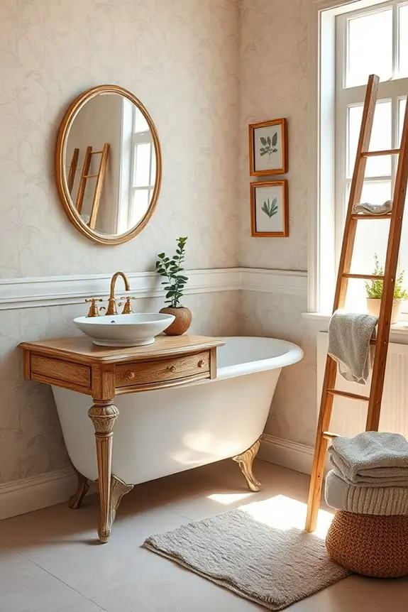 vintage bathroom design elements